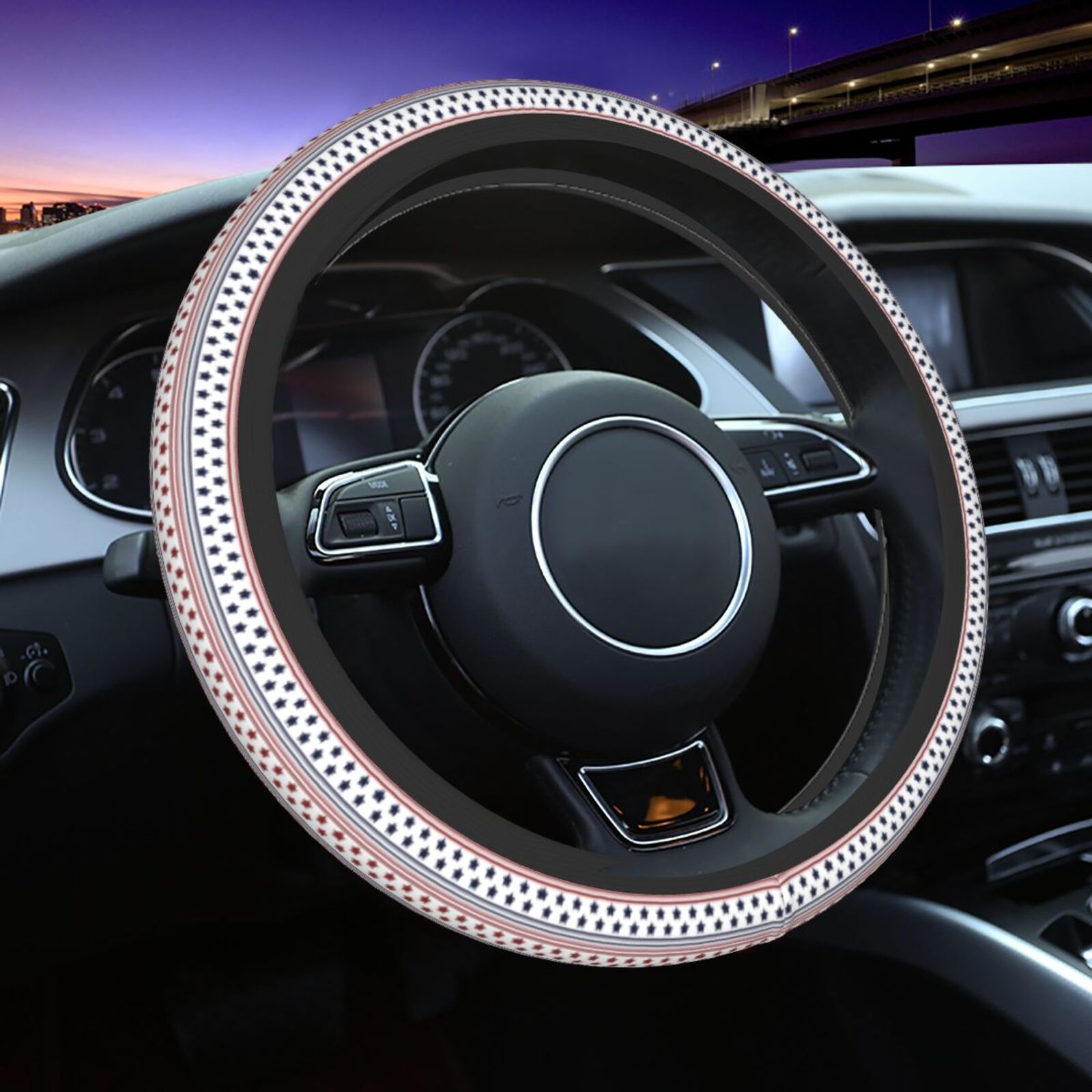 Women Fashion Hub - Fashion American Flag Steering Wheel Cover