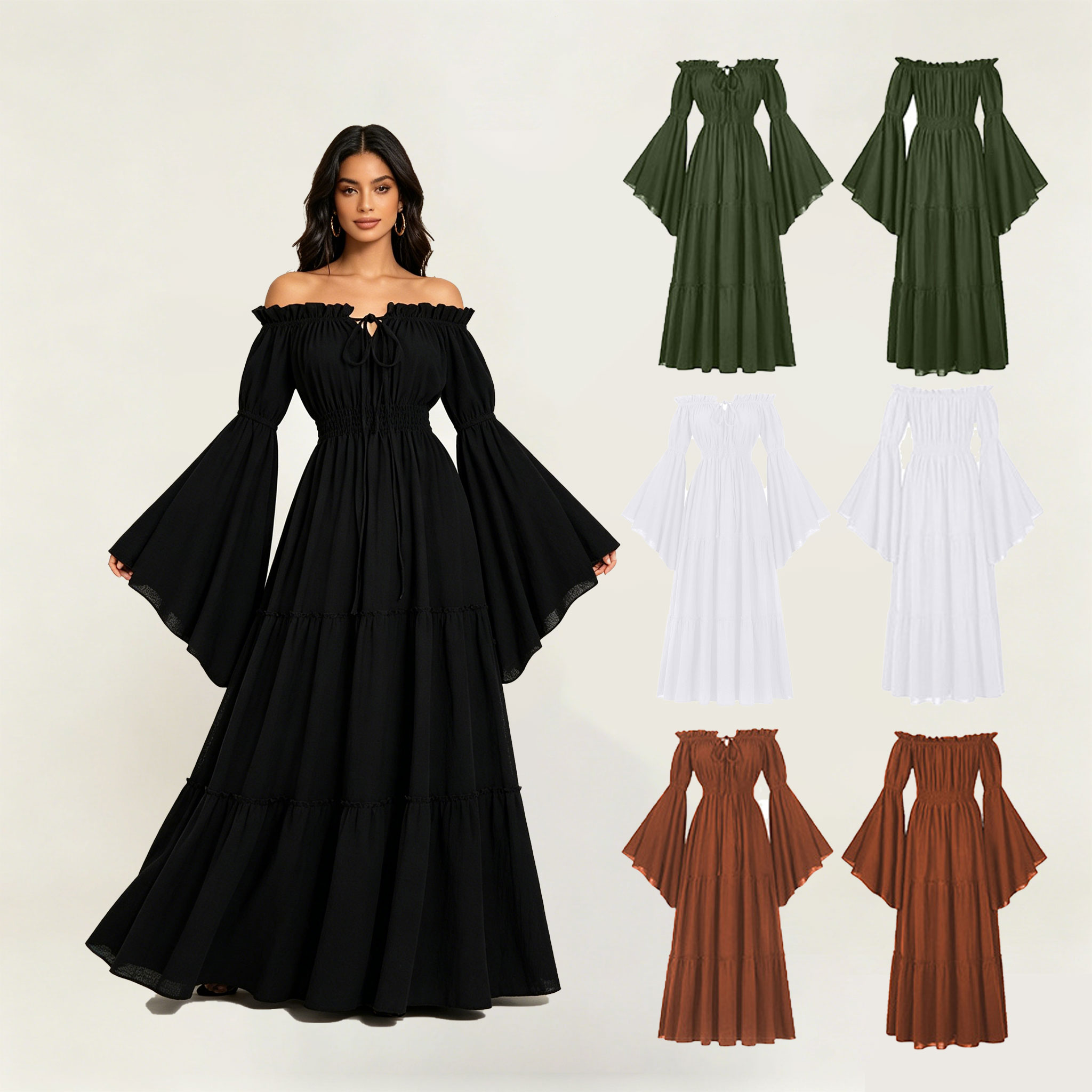 Off Shoulder Top - Christmas and Halloween costumes, medieval retro