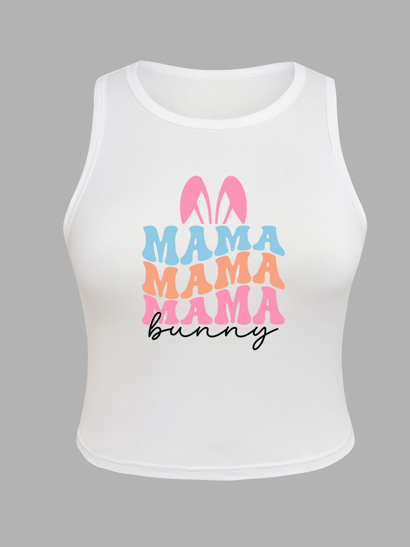 Women Fashion Vest - Large size Easter pattern printed women's