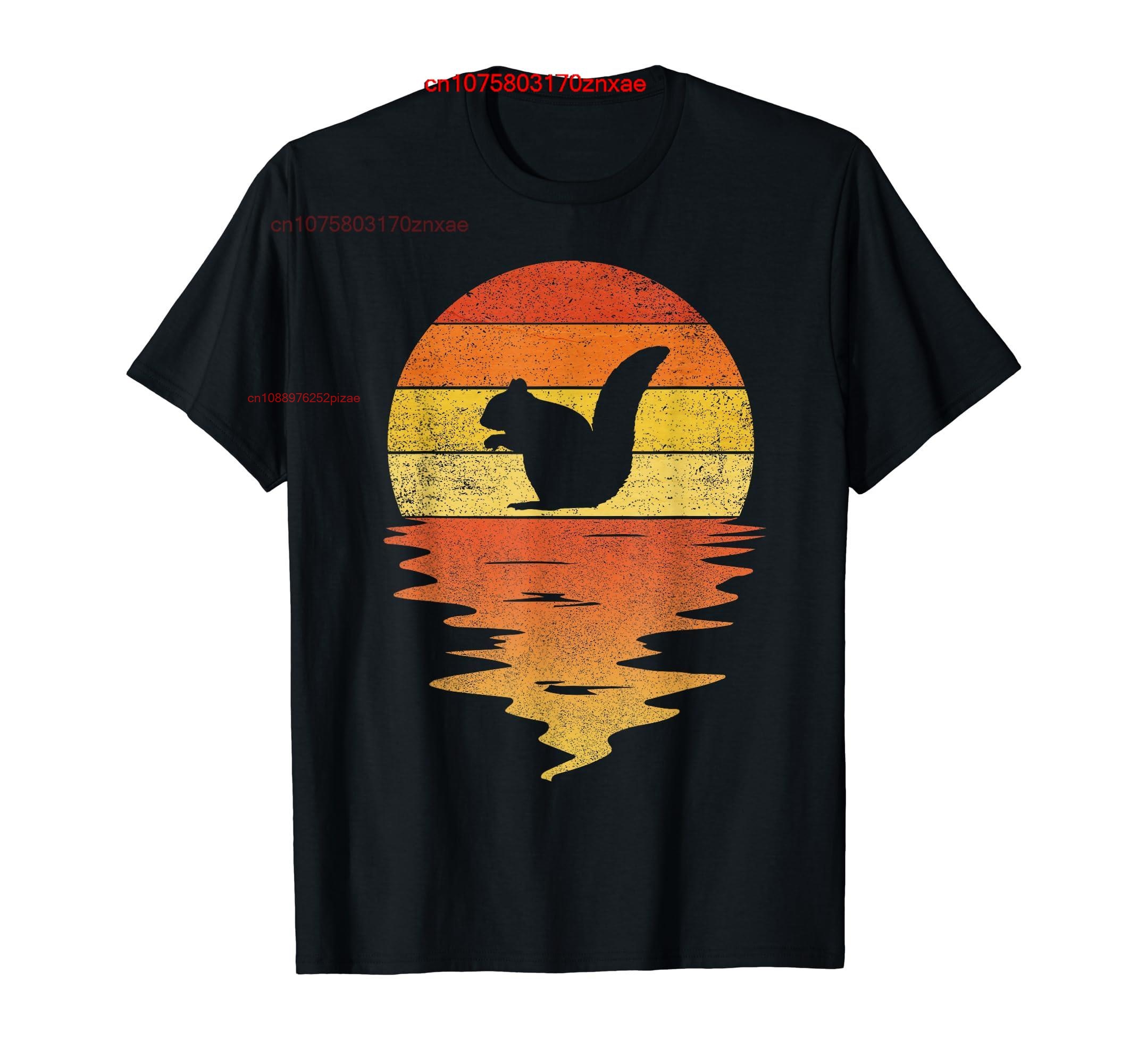 Women'S Fashion In The 70S - 100% Cotton Squirrel shirt retro sunset