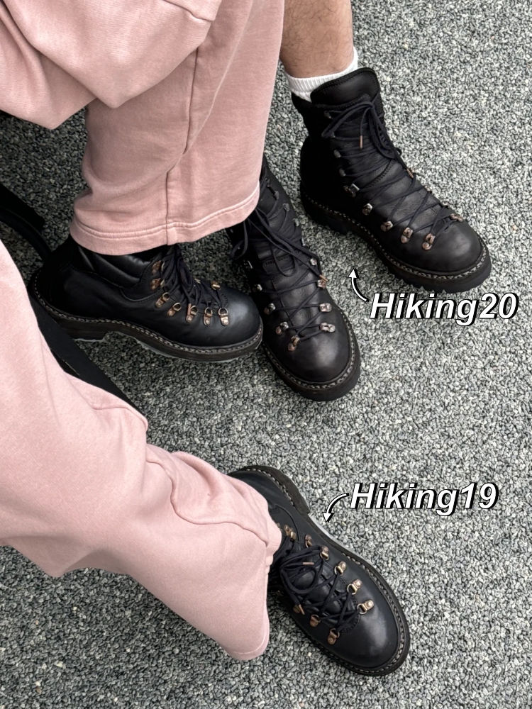 Women'S Fashion Hiking Boots - Unisex Black Leather Lace Up Hiking
