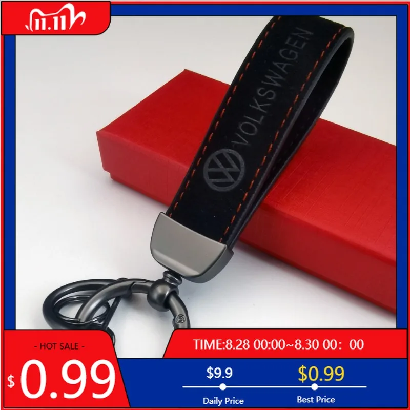 Women Fashion Hub - Hub Caps Suede Car Logo Key