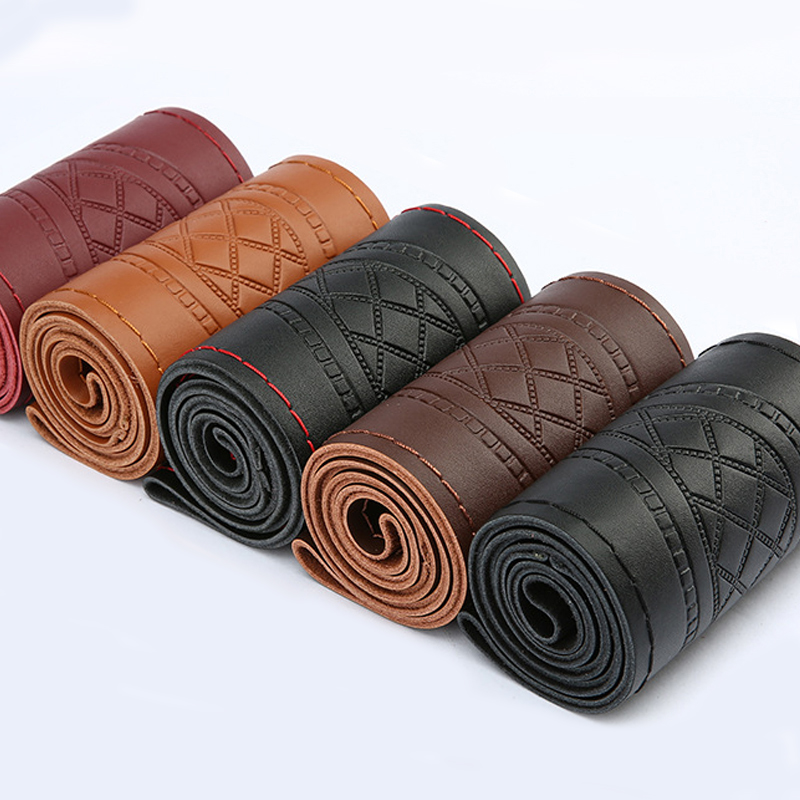 Women Fashion Hub - DIY Leather Car Steering Wheel Cover