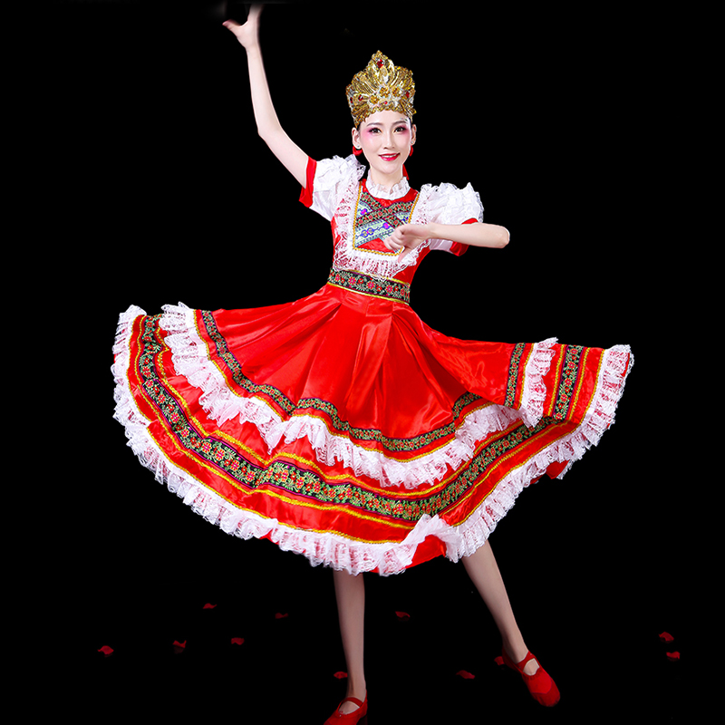 Red Russian Folk Dance Costume - Women Fashion Reddit ulasan dan harga