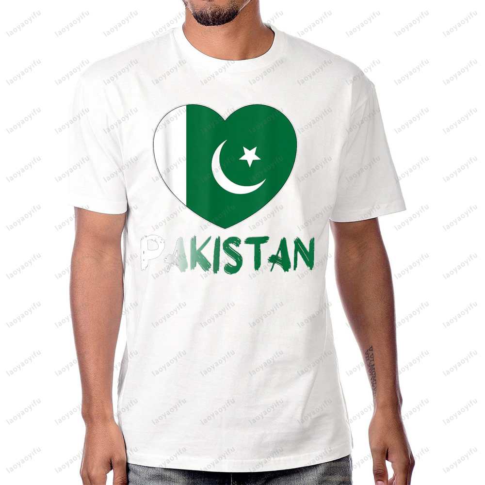 Pakistan Flag Heart Graphic Pr - Women Fashion Pakistan ulasan dan harga