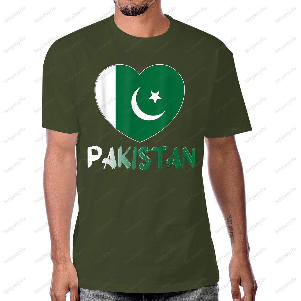 Pakistan Flag Heart Graphic Pr - Women Fashion Pakistan ulasan dan harga