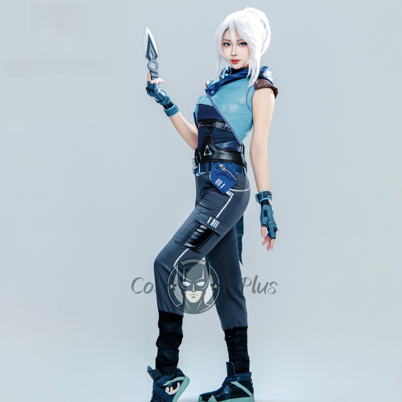 Game Valorant  Jett Cosplay Co - Knitted Vest Women ulasan dan harga