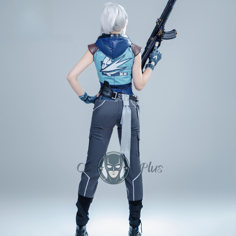 Game Valorant  Jett Cosplay Co - Knitted Vest Women ulasan dan harga
