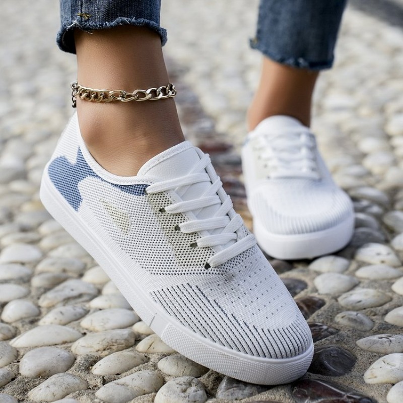 Women Casual Sneakers Woven Lo - Women'S Fashion Tennis Shoes ulasan dan harga