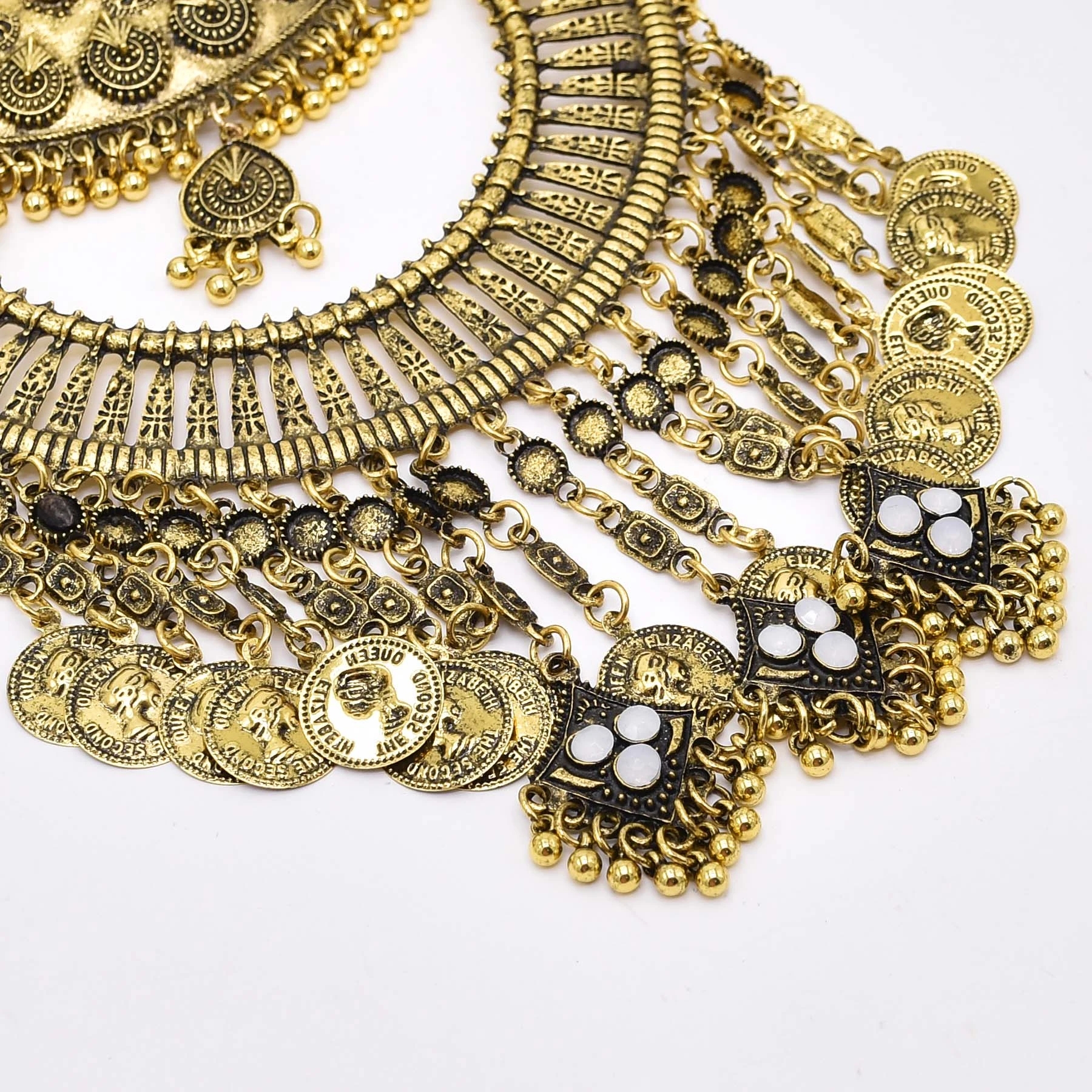 Retro Golden Gypsy Afghan Coin - Women Fashion Pakistan ulasan dan harga