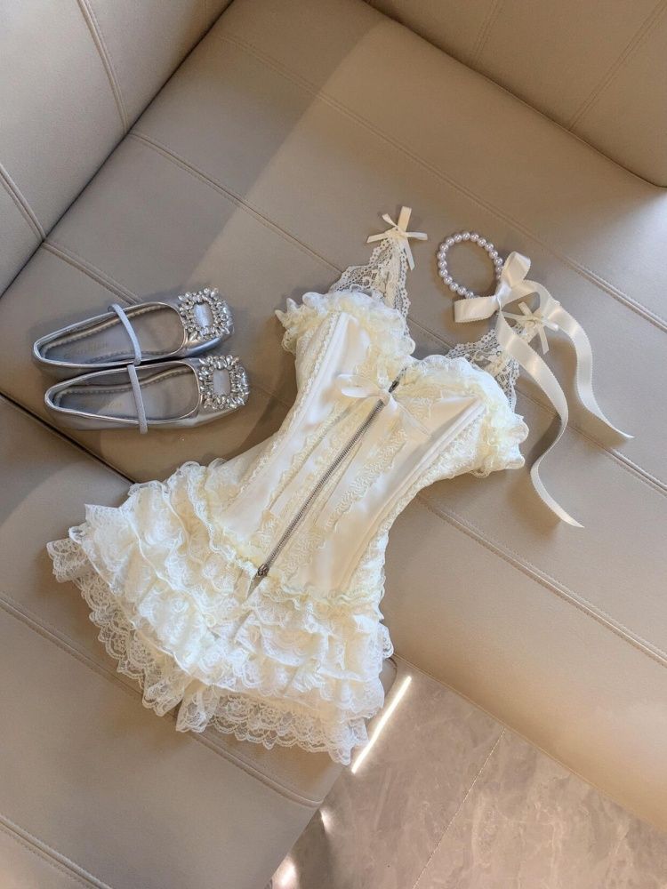 Cute Desire Lace Bustier Top H - Corset Top Boned ulasan dan harga