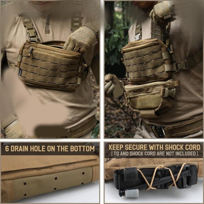 X7XC Tacticals Chest Rig Pack  - Women'S Fashion Utility Vest ulasan dan harga