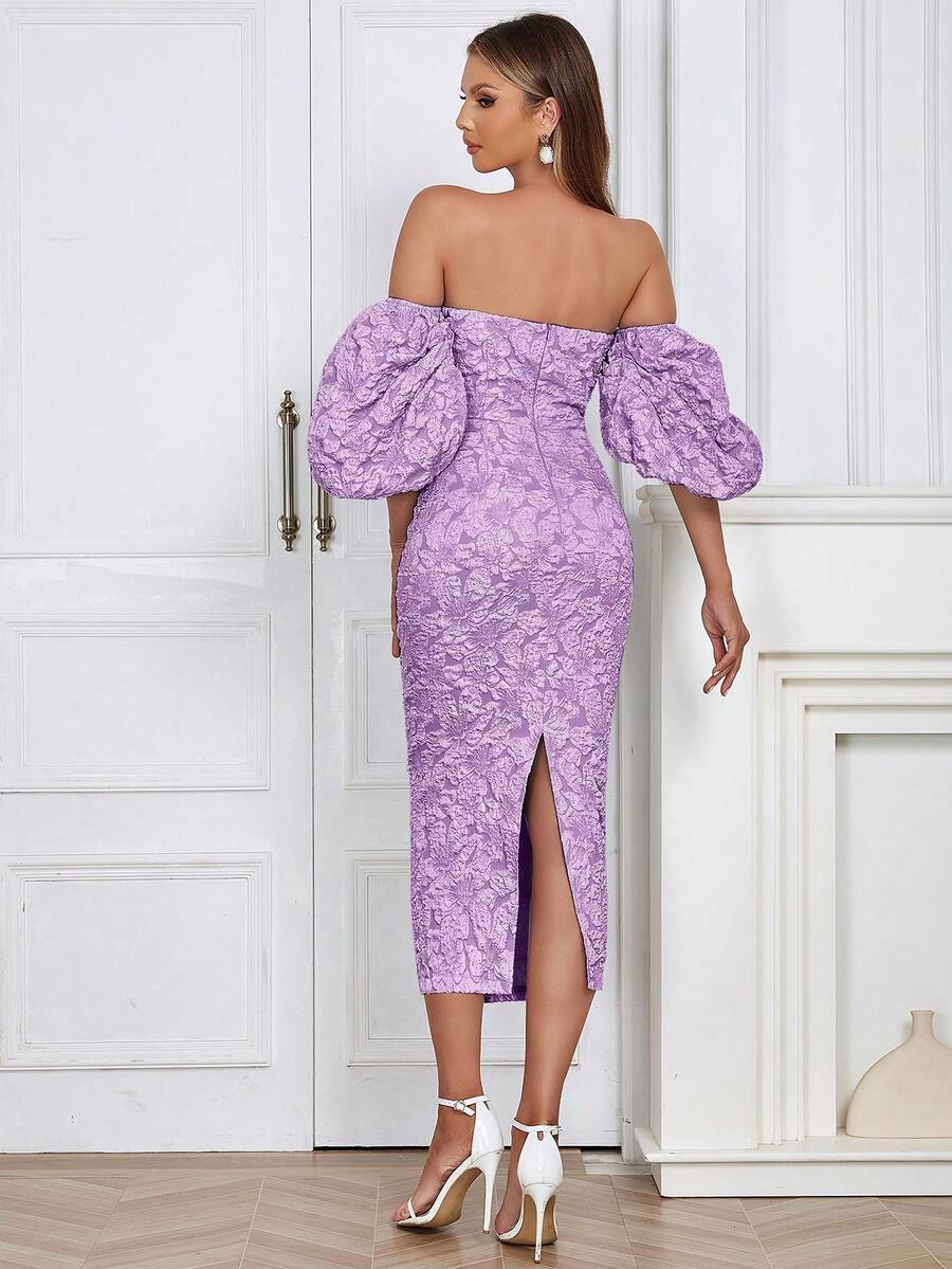 Off Shoulder Puff Sleeve Flora - Floral Summer Dress ulasan dan harga