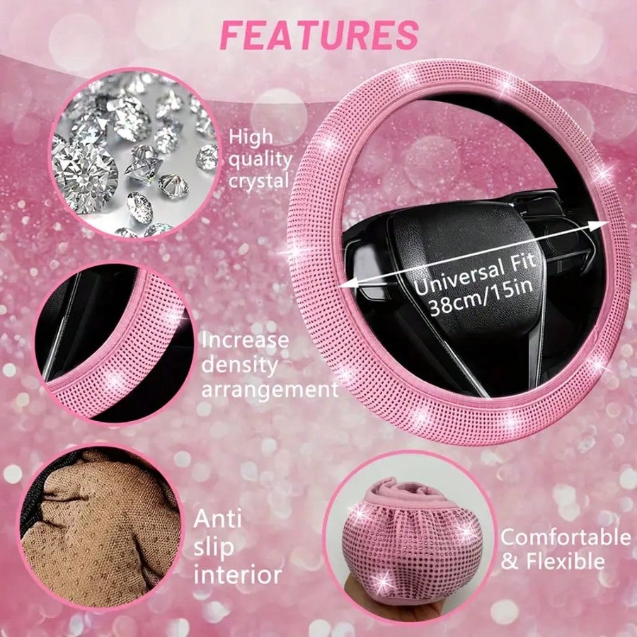 Artificial Diamond Car Steerin - Women Fashion Hub ulasan dan harga