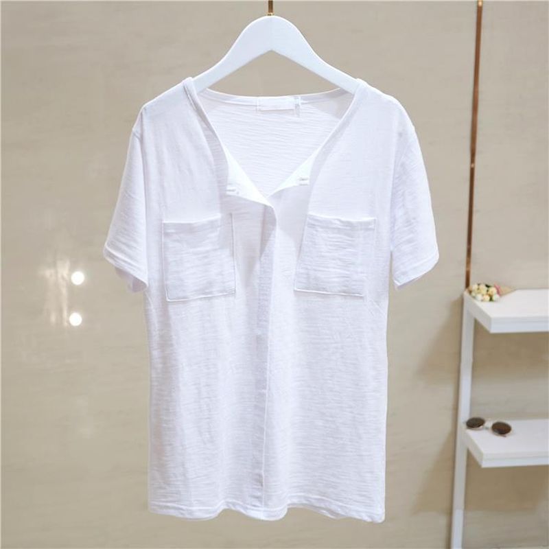 Summer Trend Slub Cotton T Shi - Women'S Fashion Trends Summer 2025 ulasan dan harga