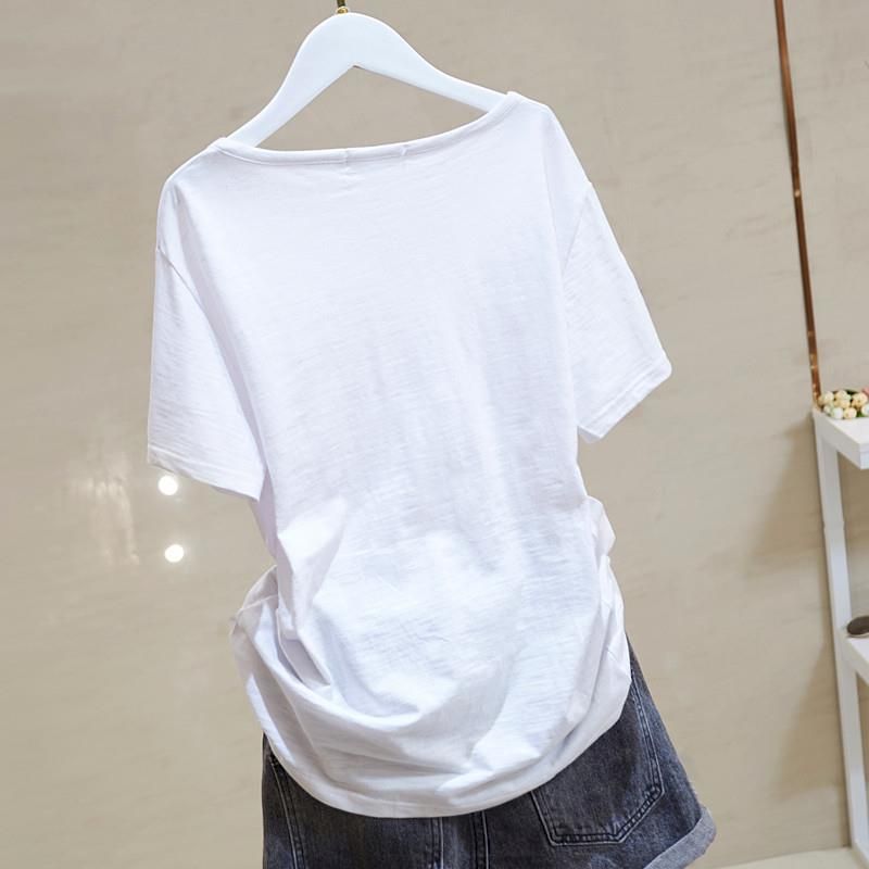Summer Trend Slub Cotton T Shi - Women'S Fashion Trends Summer 2025 ulasan dan harga