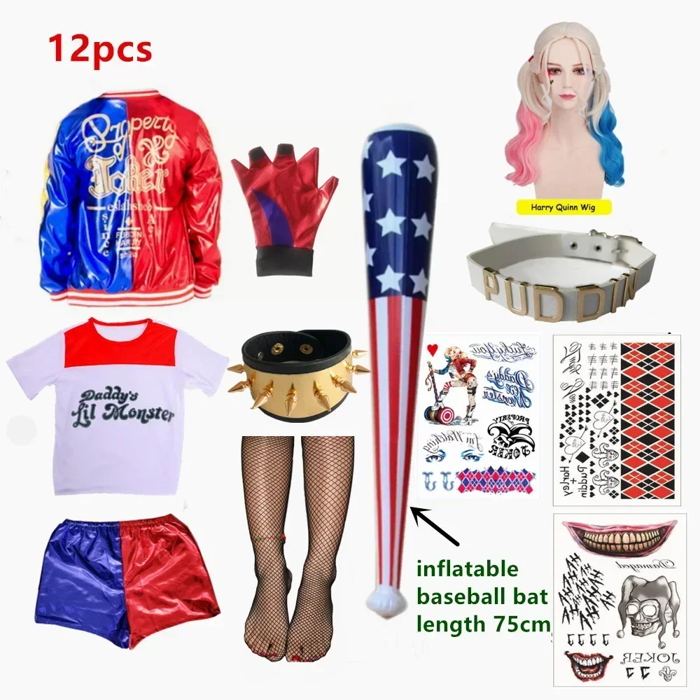 Costumes de cosplay Harley Qui - Knitted Vest Women ulasan dan harga
