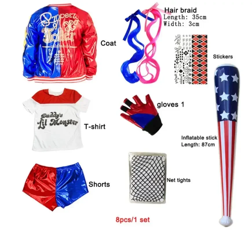 Costumes de cosplay Harley Qui - Knitted Vest Women ulasan dan harga