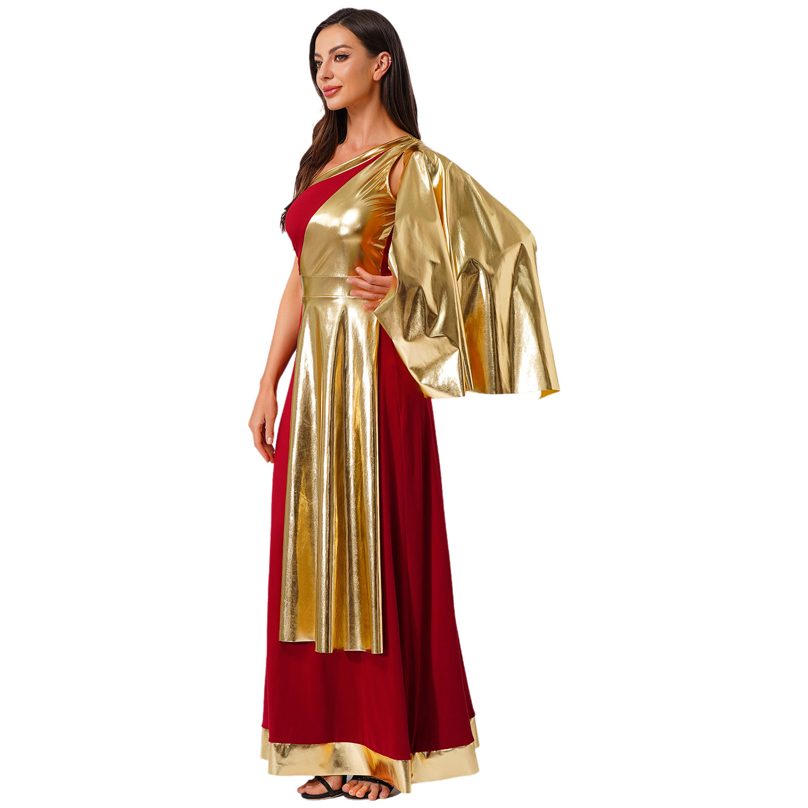 Womens Ancient Greek Tunic Dre - Off Shoulder Top ulasan dan harga