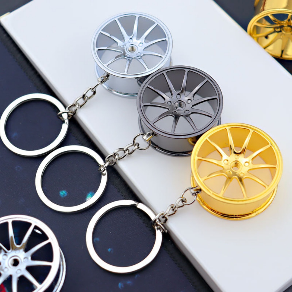 Creative Wheel Hub Keychain Me - Women Fashion Hub ulasan dan harga