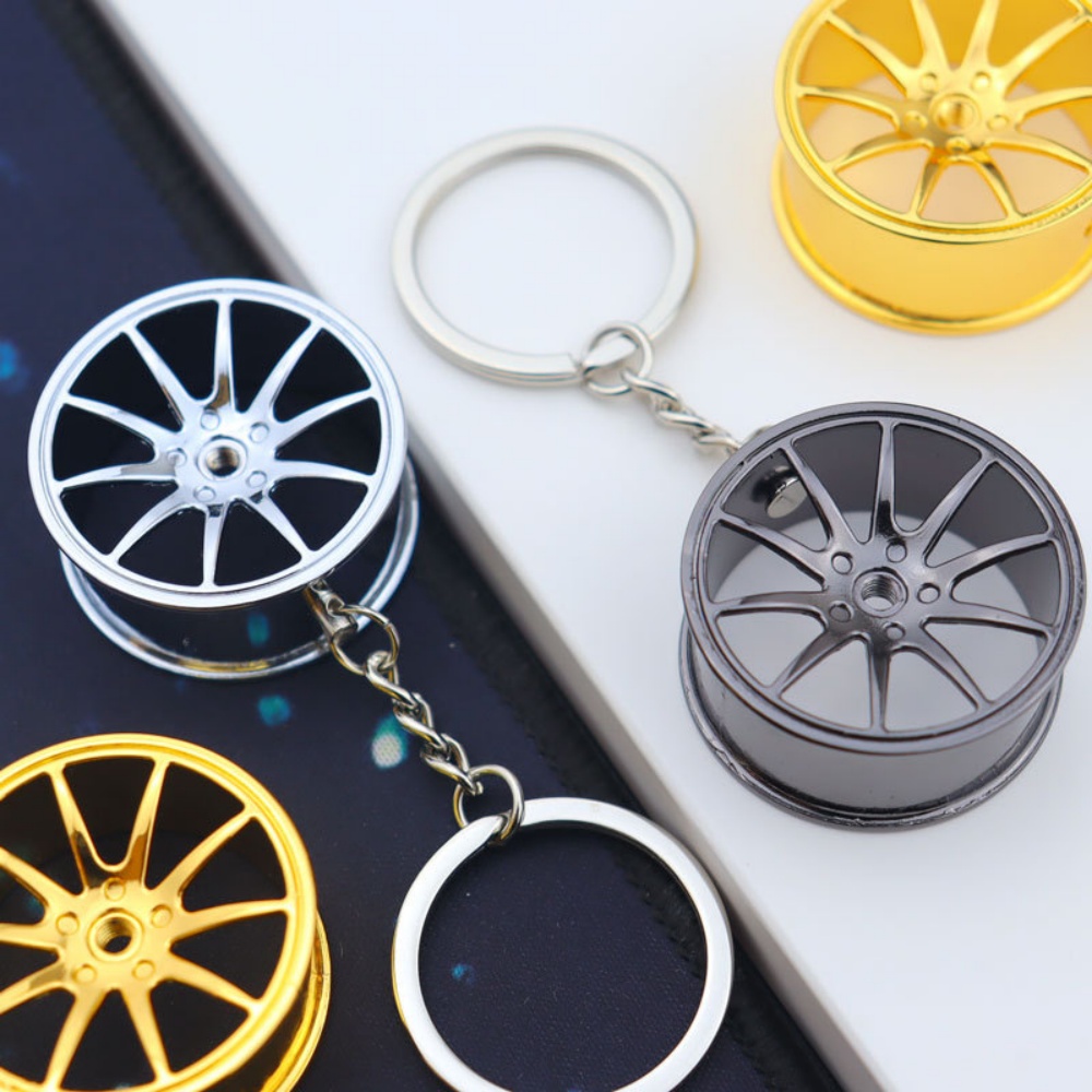 Creative Wheel Hub Keychain Me - Women Fashion Hub ulasan dan harga