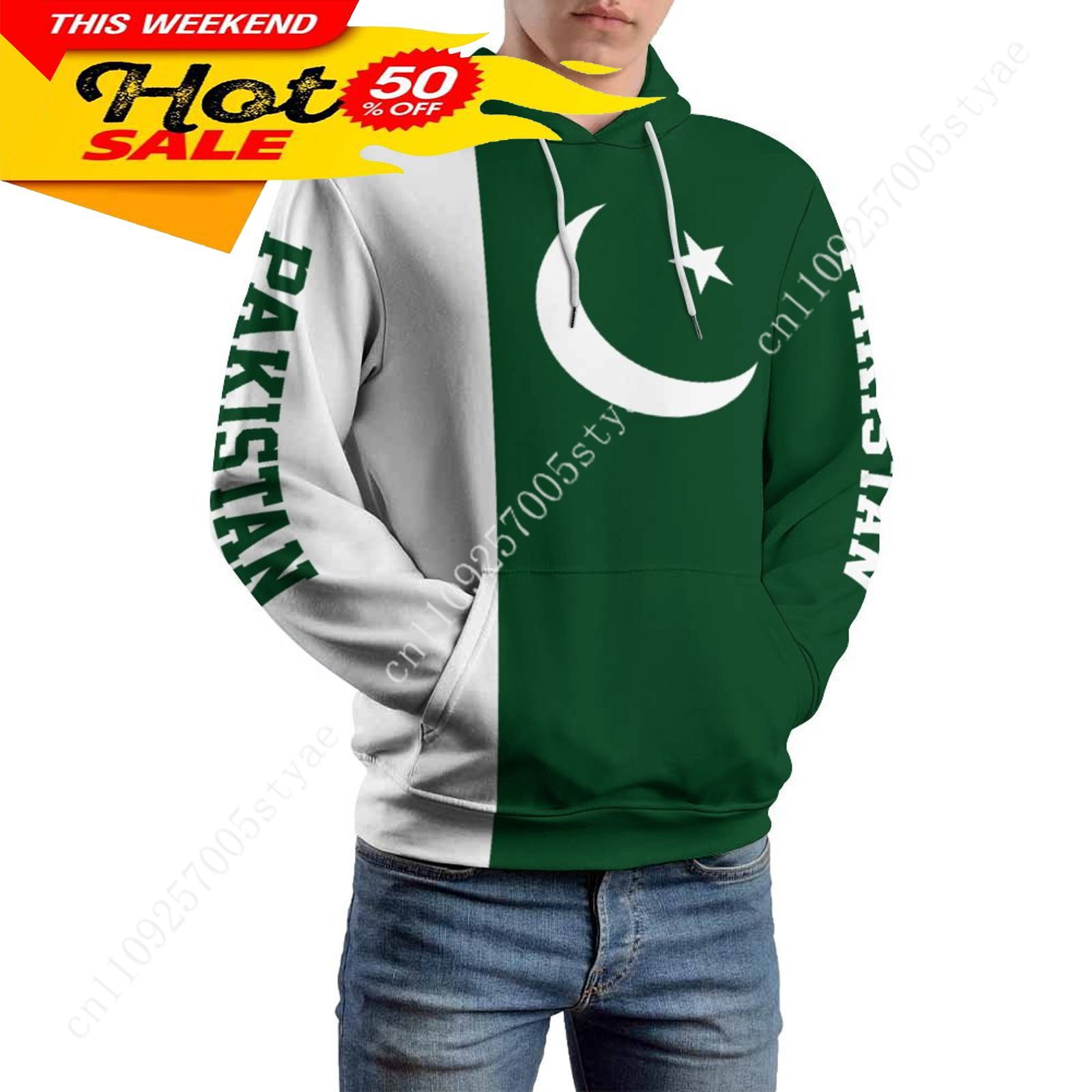 Pakistan Flag Hoodie Men Woman - Women Fashion Pakistan ulasan dan harga