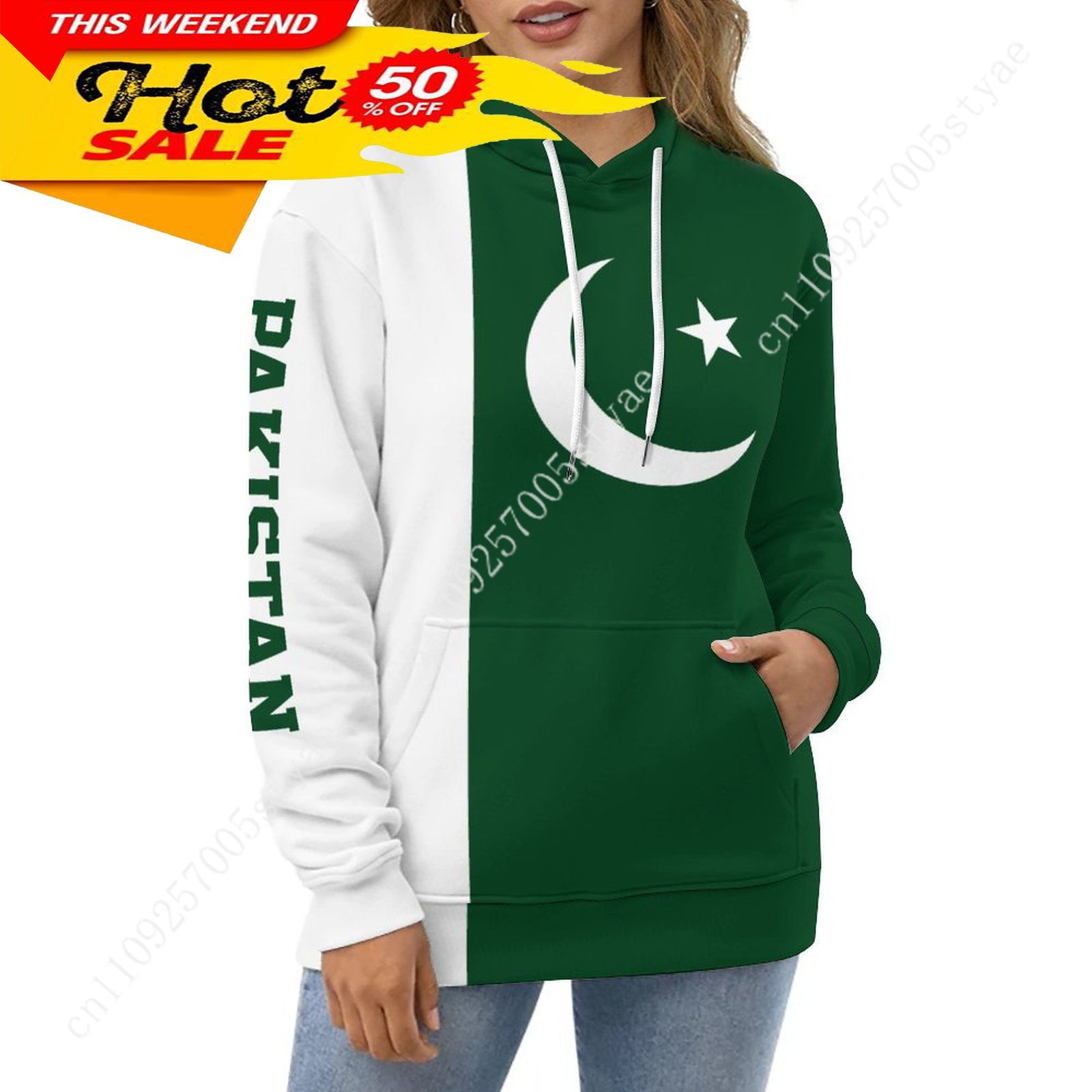 Pakistan Flag Hoodie Men Woman - Women Fashion Pakistan ulasan dan harga
