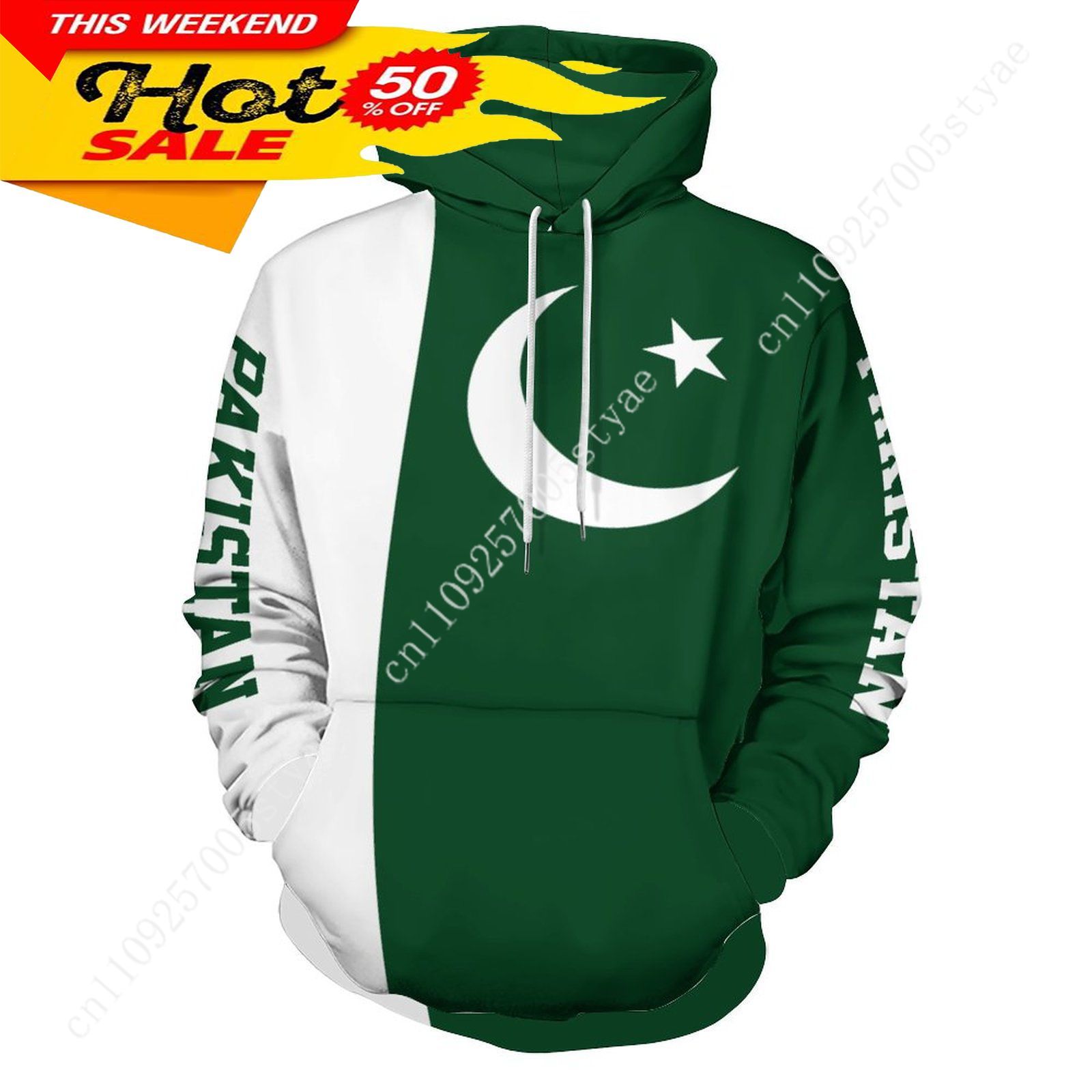 Pakistan Flag Hoodie Men Woman - Women Fashion Pakistan ulasan dan harga