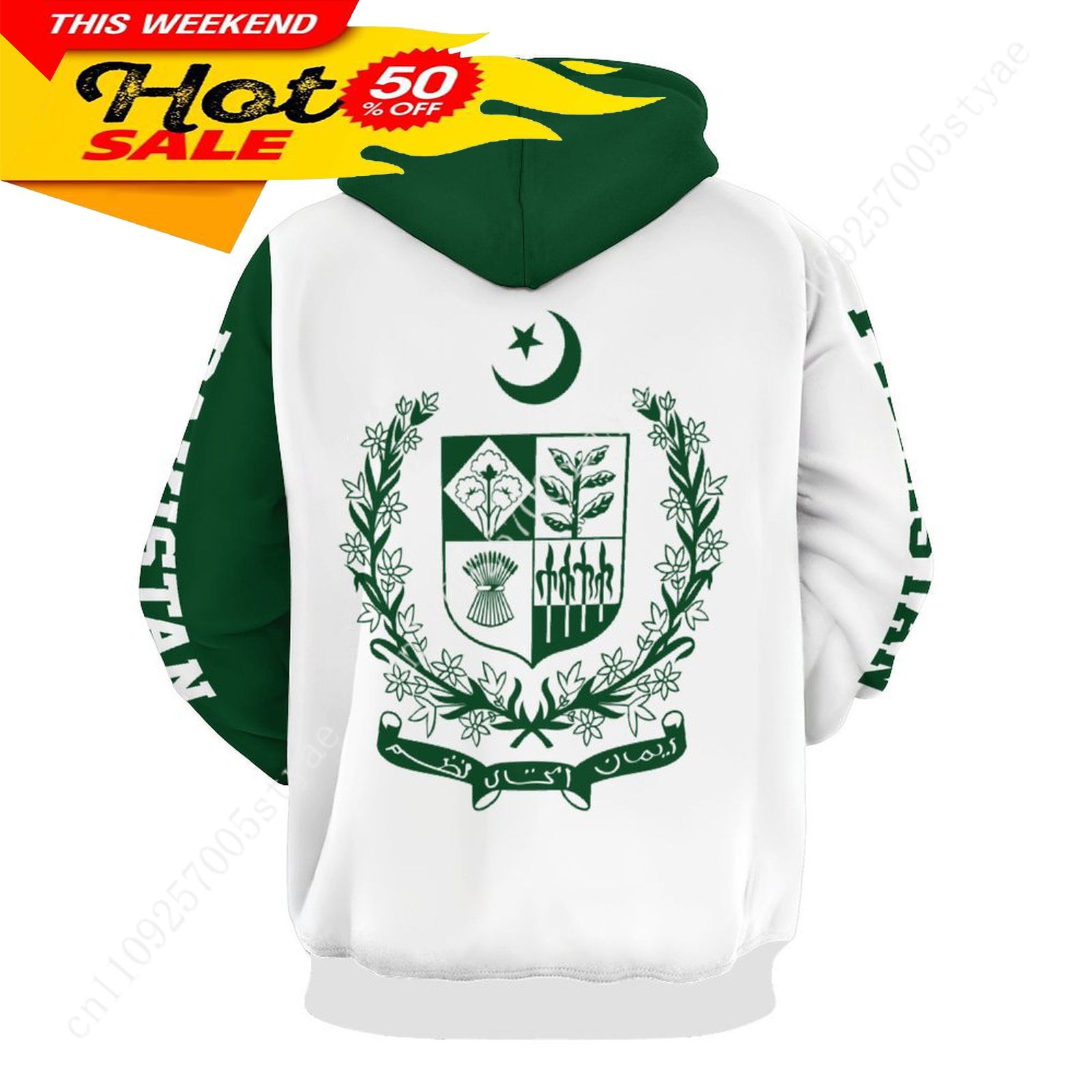 Pakistan Flag Hoodie Men Woman - Women Fashion Pakistan ulasan dan harga