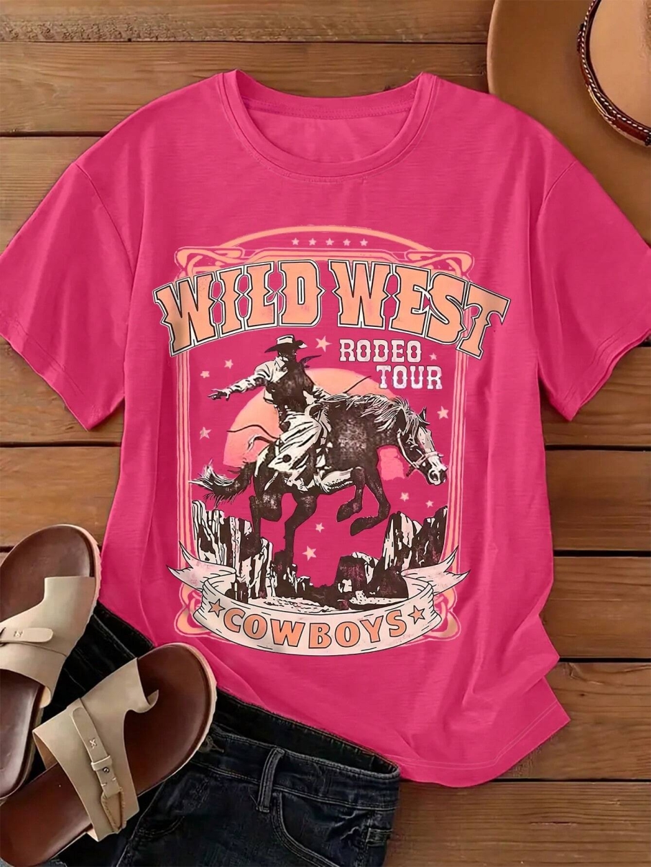 Wild West Cowboys Printing Wom - Women'S Fashion Wild West ulasan dan harga