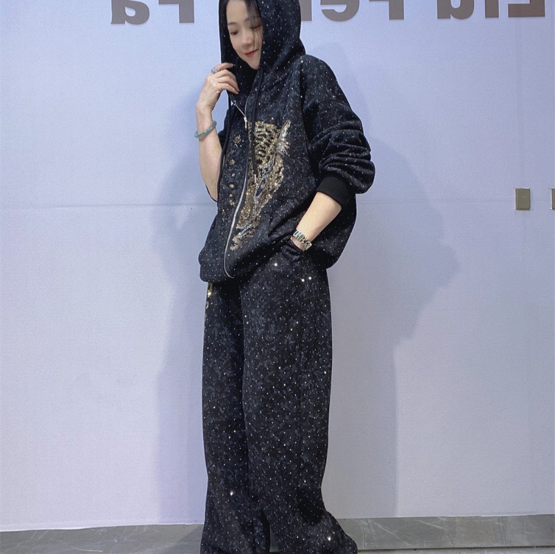 Tie-dye Zipper Cardigan Sweats - Tie Dye Two Piece ulasan dan harga