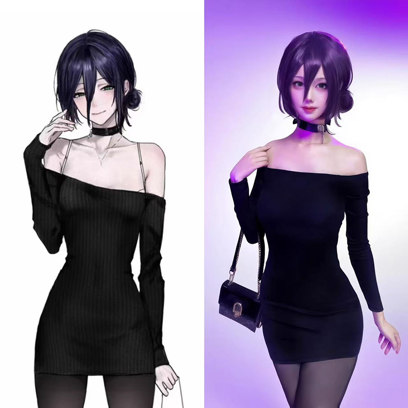 Anime Chainsaw Man Reze Cospla - Off Shoulder Top ulasan dan harga