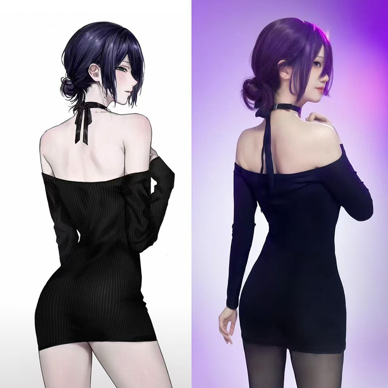 Anime Chainsaw Man Reze Cospla - Off Shoulder Top ulasan dan harga