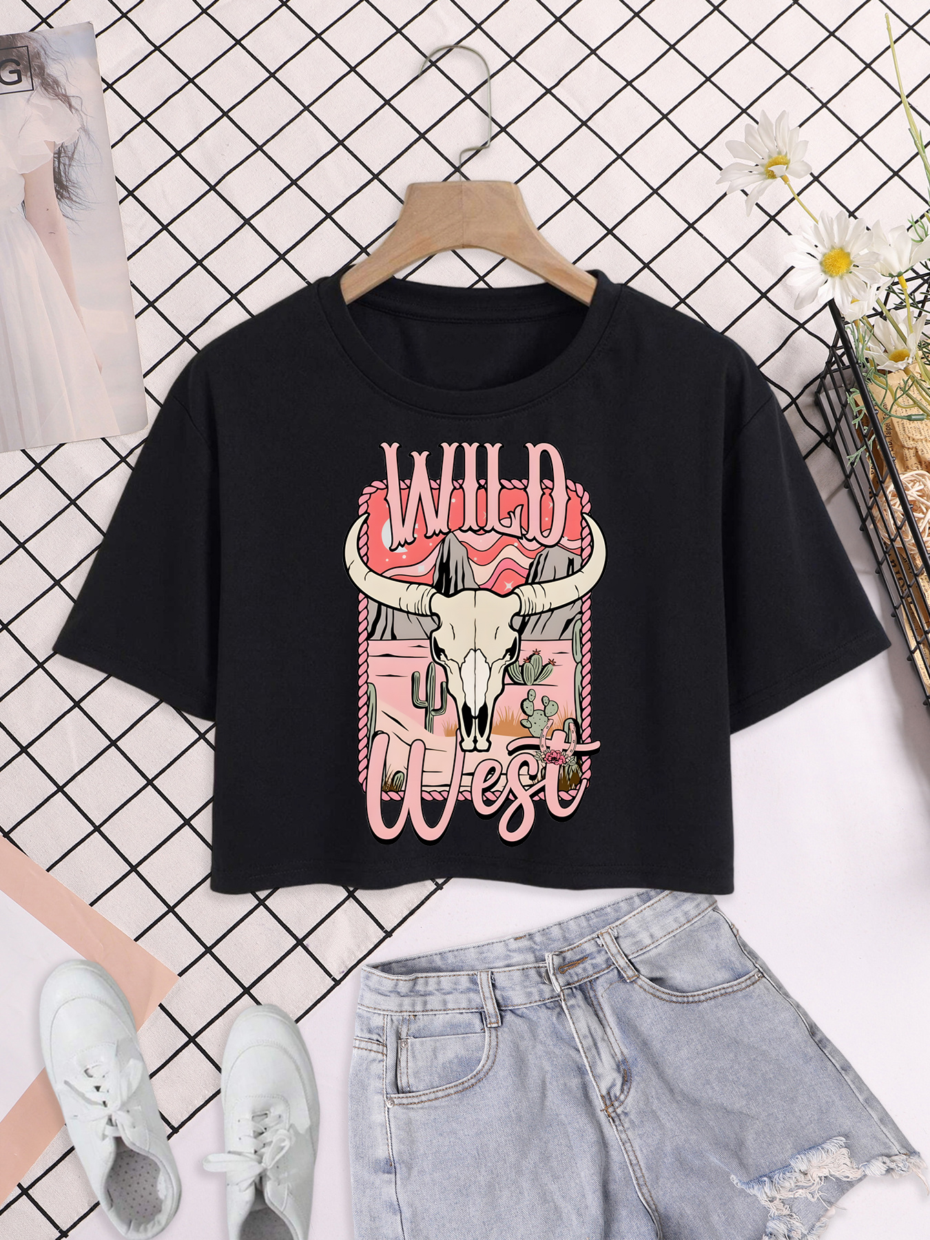 Wild West Cactus Mountain Rang - Women'S Fashion Wild West ulasan dan harga