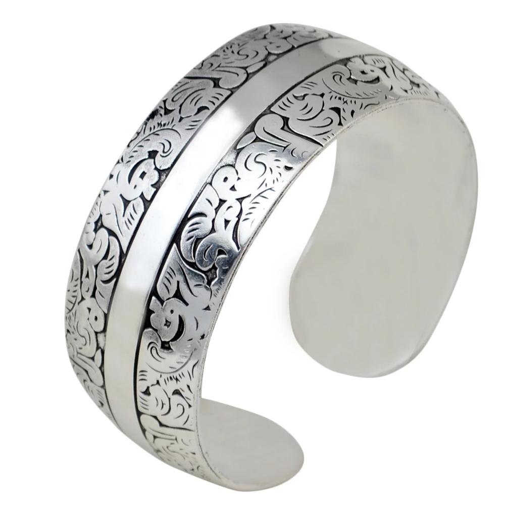 Vintage Tibet Silvery Cuff Bra - Women Fashion Pakistan ulasan dan harga