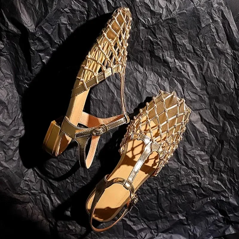 Women Weave Mesh Sandals Squar - Women'S Fashion Trends Summer 2025 ulasan dan harga