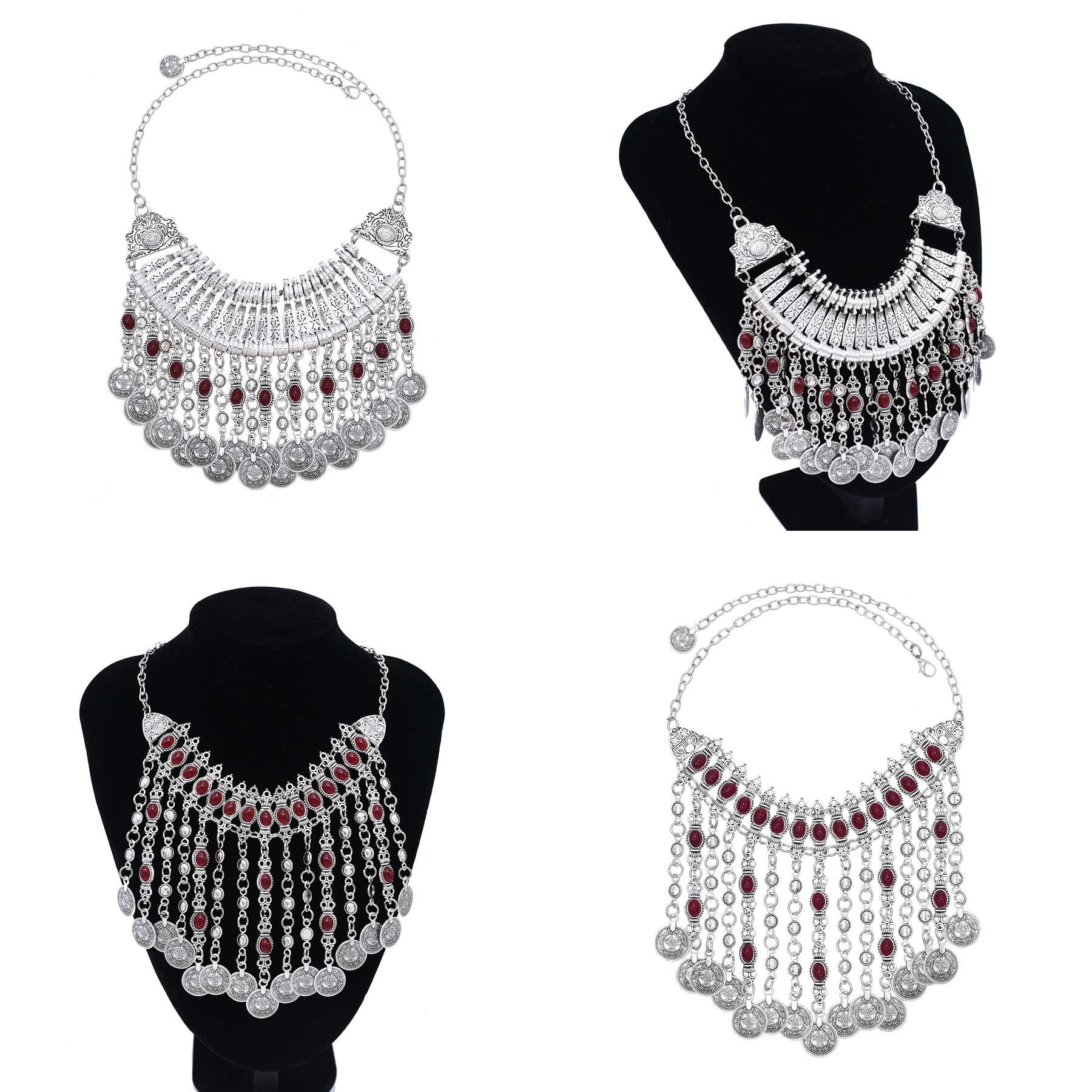 Vintage Silver Color Ethnic Co - Women Fashion Pakistan ulasan dan harga