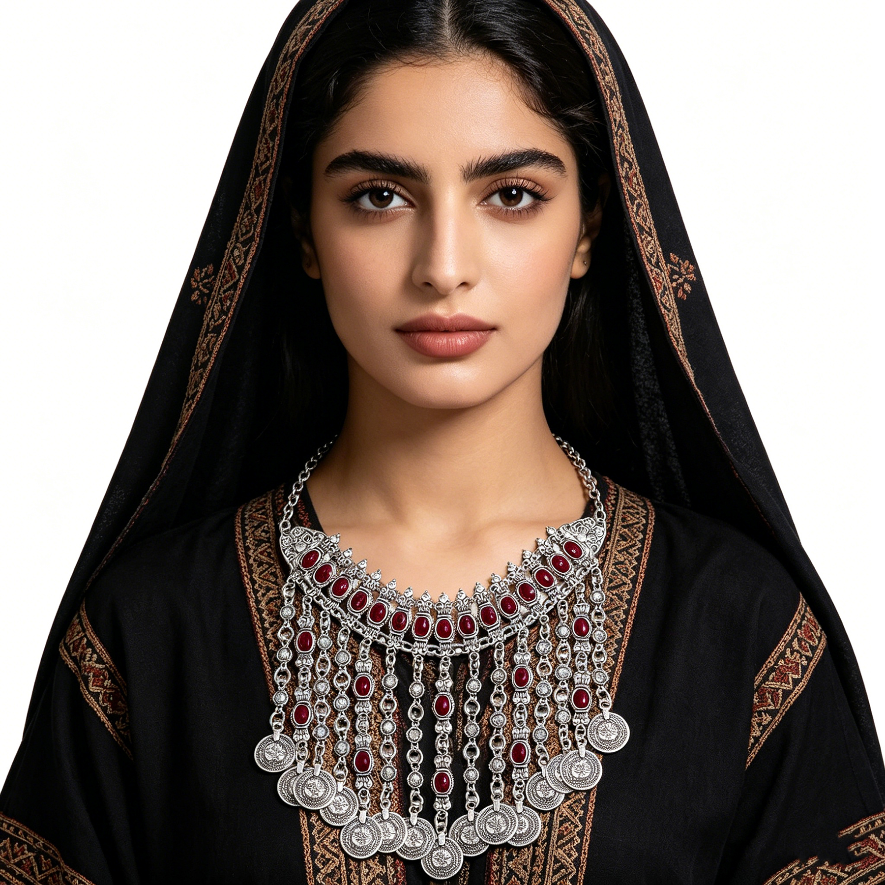 Vintage Silver Color Ethnic Co - Women Fashion Pakistan ulasan dan harga