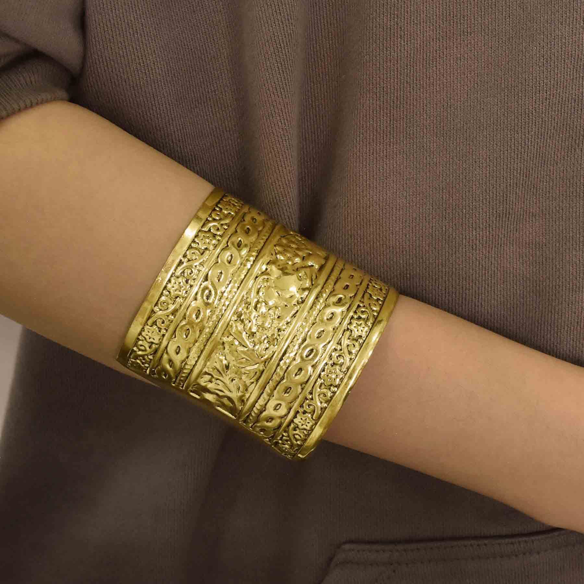 Vintage Alloy Carved Flower Cu - Women Fashion Pakistan ulasan dan harga