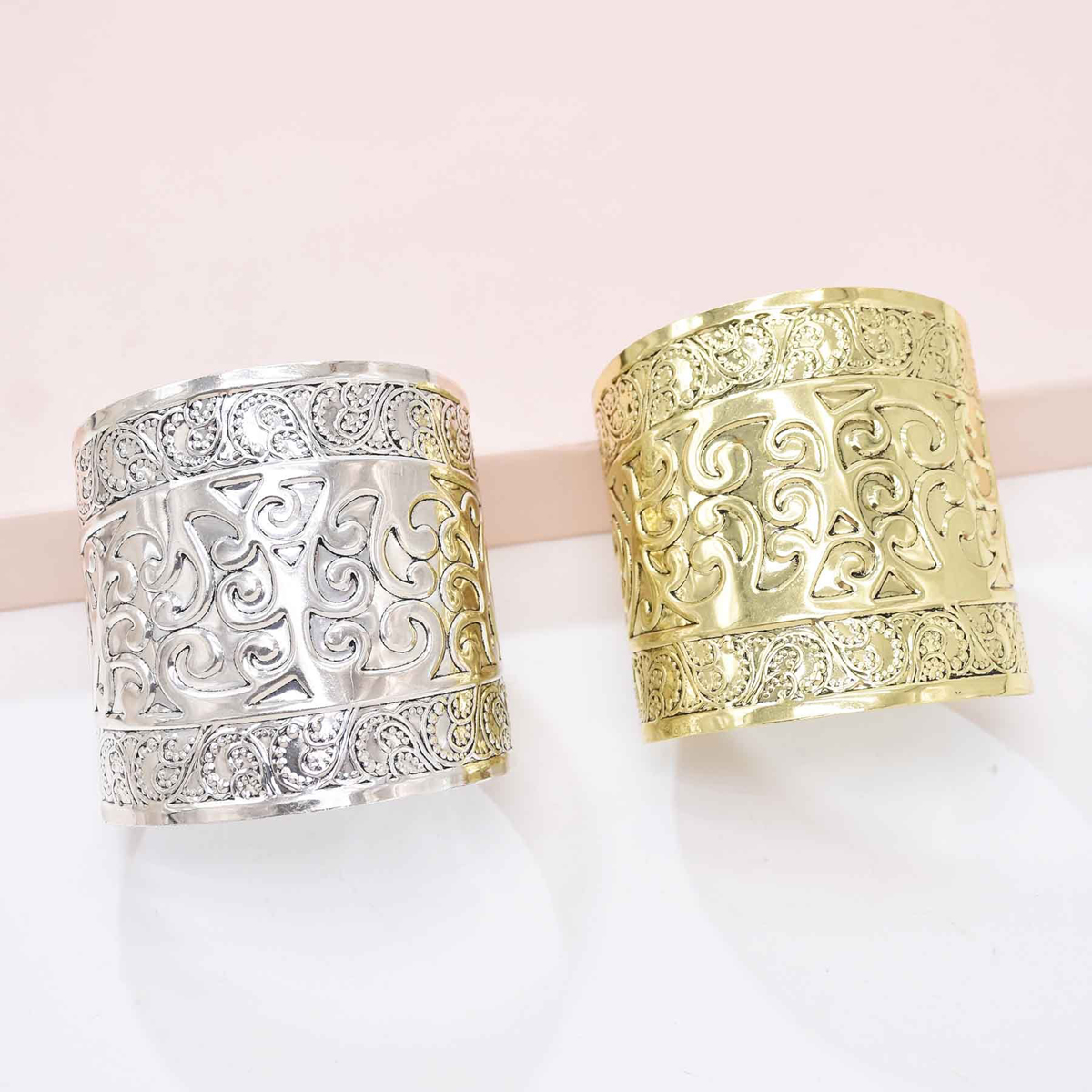 Vintage Alloy Carved Flower Cu - Women Fashion Pakistan ulasan dan harga