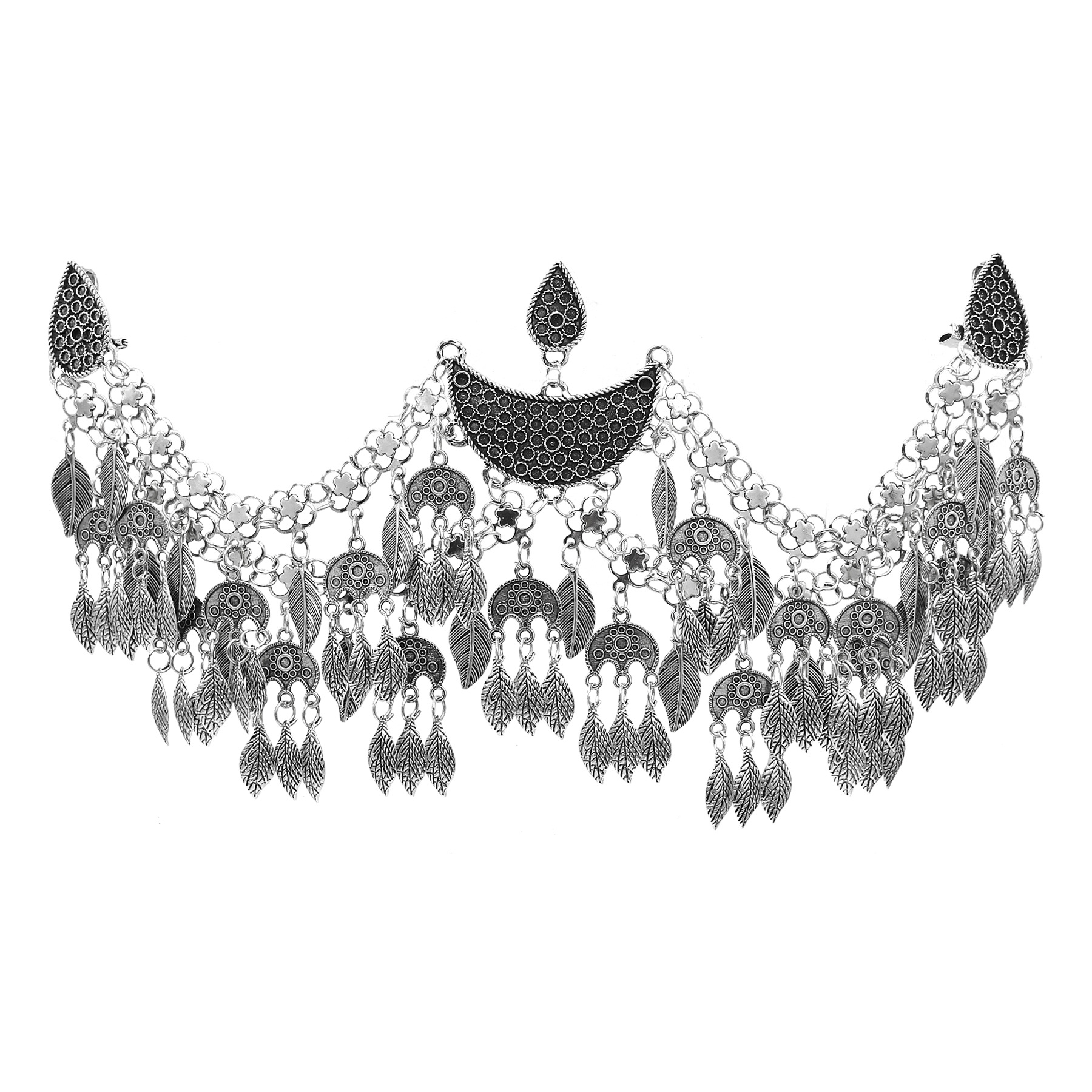 Vintage Silver Ethnic Multilay - Women Fashion Pakistan ulasan dan harga