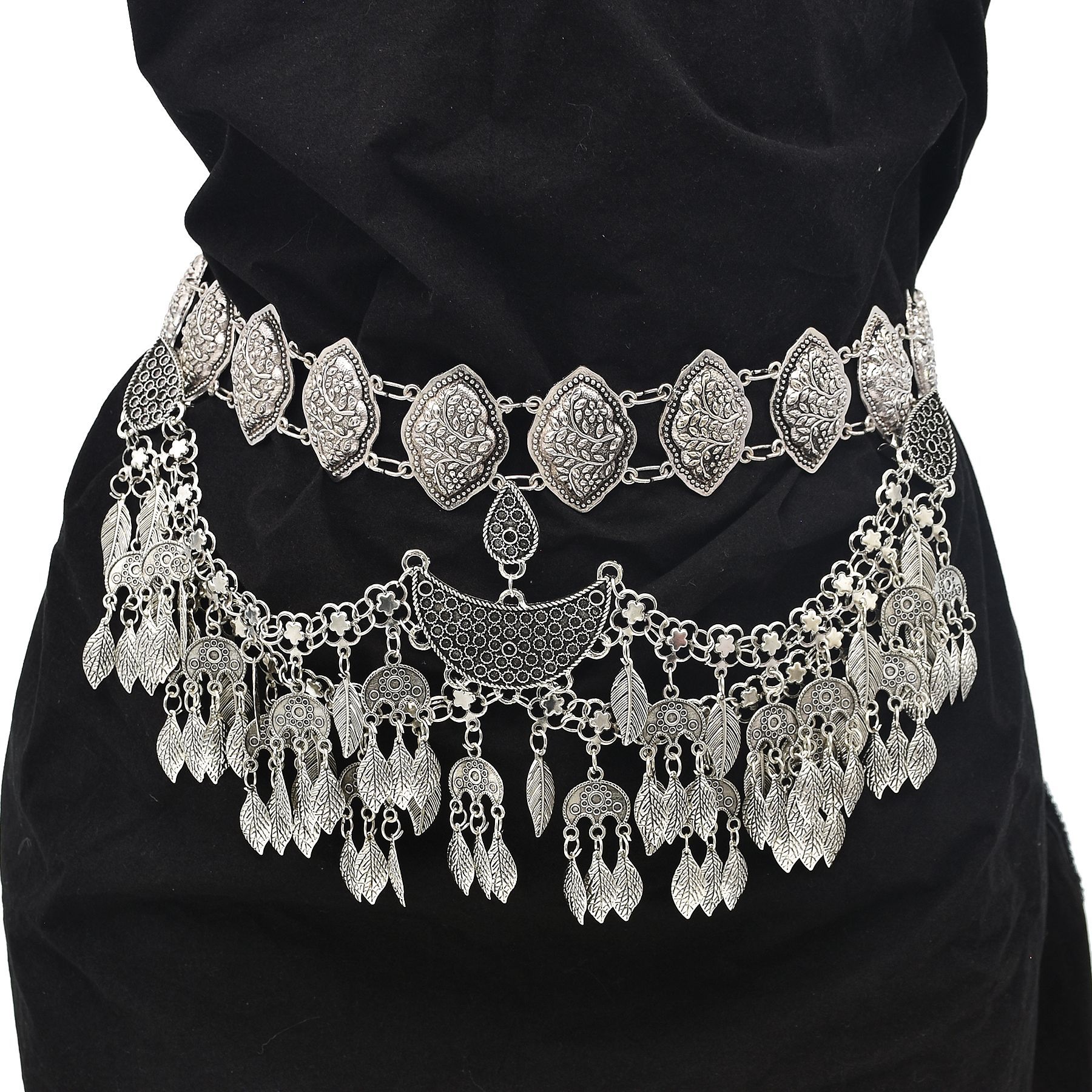 Vintage Silver Ethnic Multilay - Women Fashion Pakistan ulasan dan harga