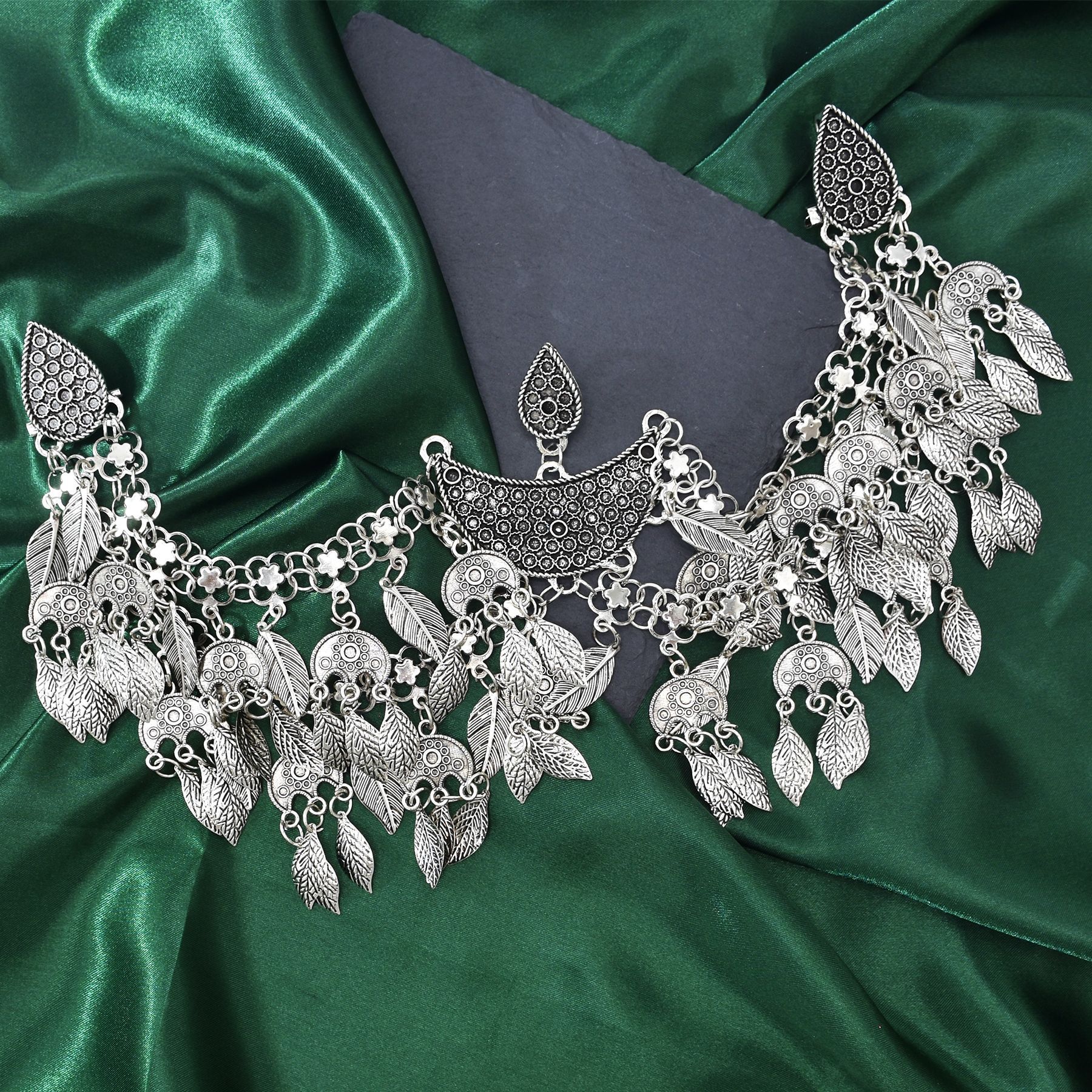 Vintage Silver Ethnic Multilay - Women Fashion Pakistan ulasan dan harga