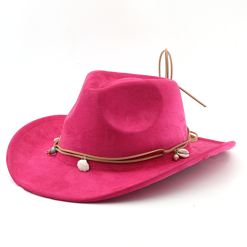 Unisex Cowboy Hat Suede Fashio - Women'S Fashion Wild West ulasan dan harga
