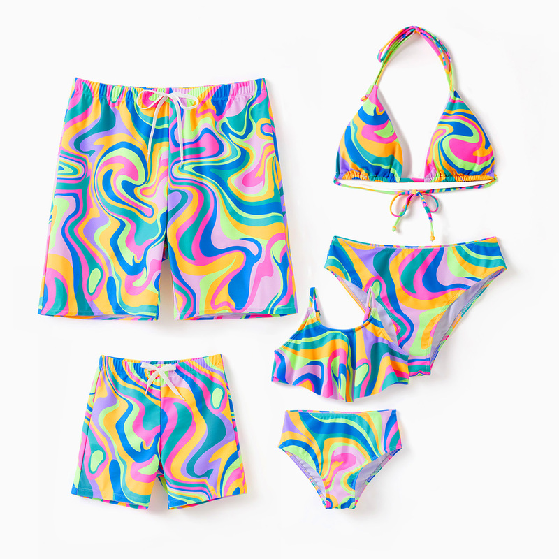 Family Matching Colorful Tie-D - Tie Dye Two Piece ulasan dan harga