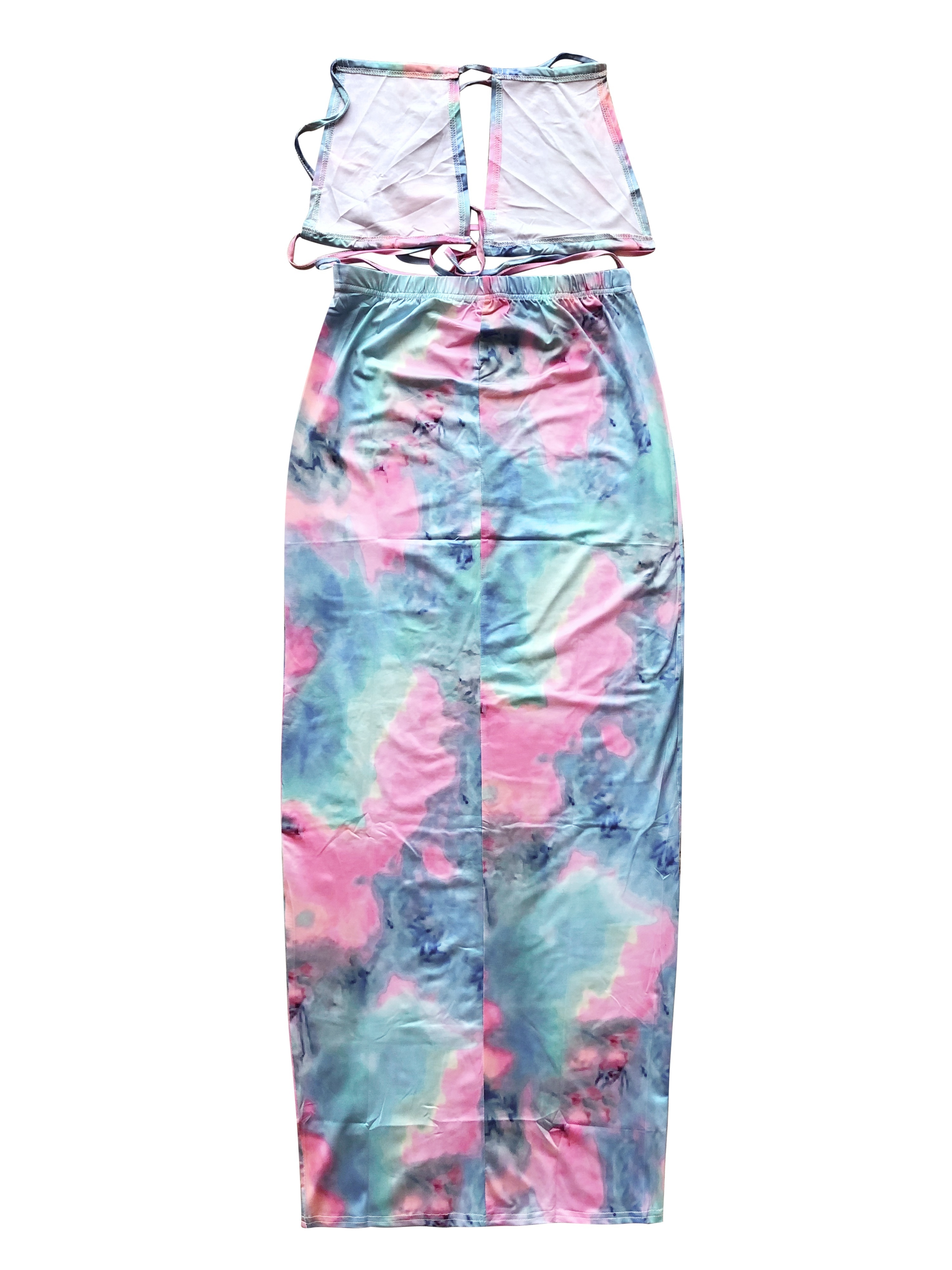 Tie Dye Sexy Two-piece Set, Ha - Tie Dye Two Piece ulasan dan harga