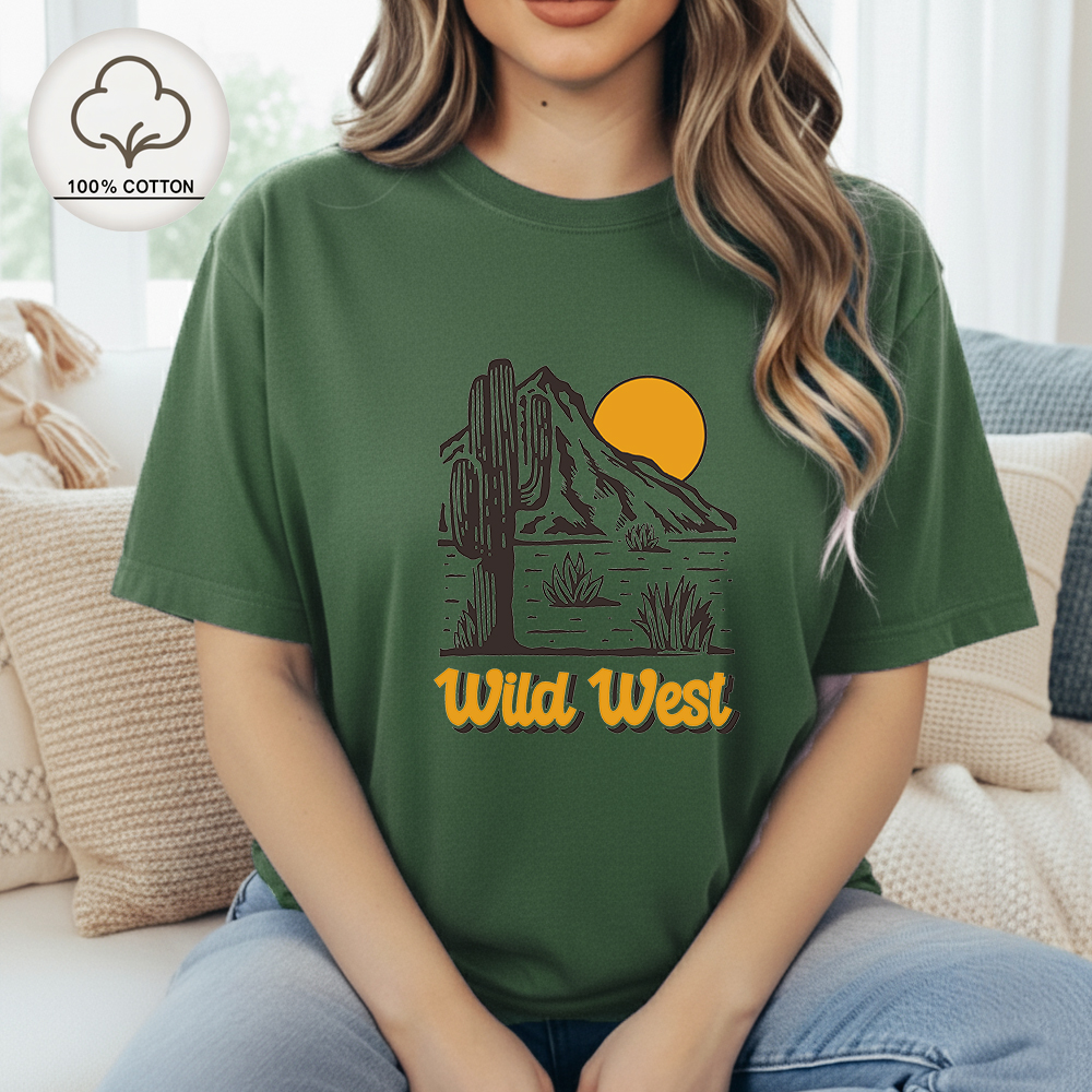 Women Wild West Cactus Desert  - Women'S Fashion Wild West ulasan dan harga