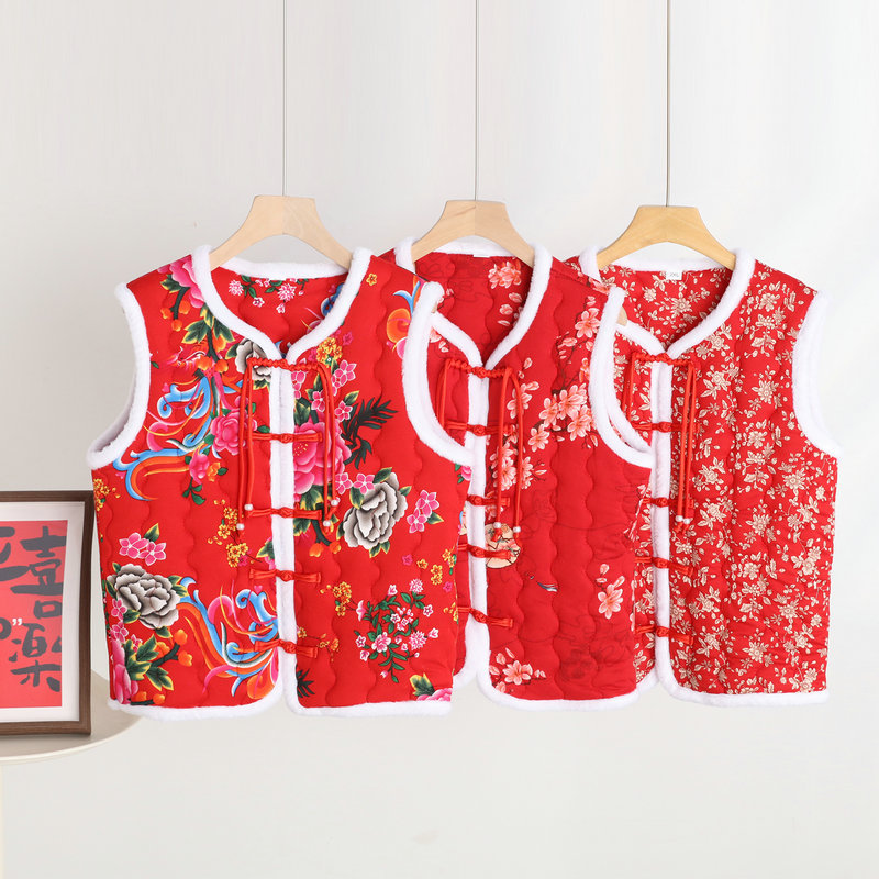Plus size Chinese Style Knot b - Women Fashion Vest ulasan dan harga