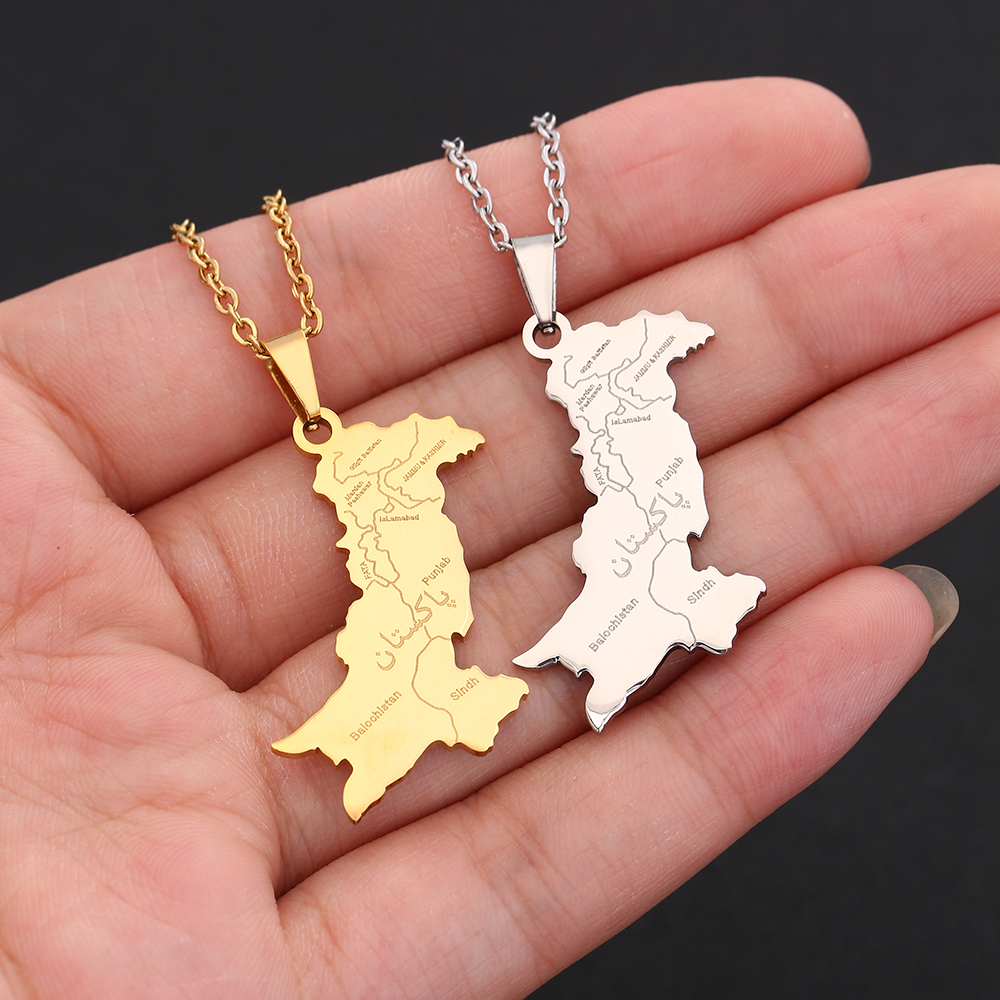 Pakistan Map With City Pendant - Women Fashion Pakistan ulasan dan harga