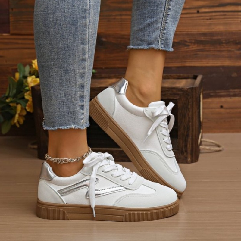 Women Tennis Sneakers Flats La - Women'S Fashion Tennis Shoes ulasan dan harga